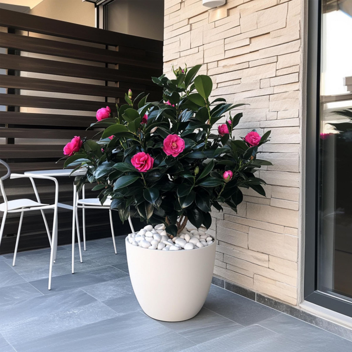 PLANT IN A BOX Camélia - Camellia japonica 'Dr. King' - Hauteur 50-60cm - ⌀15cm