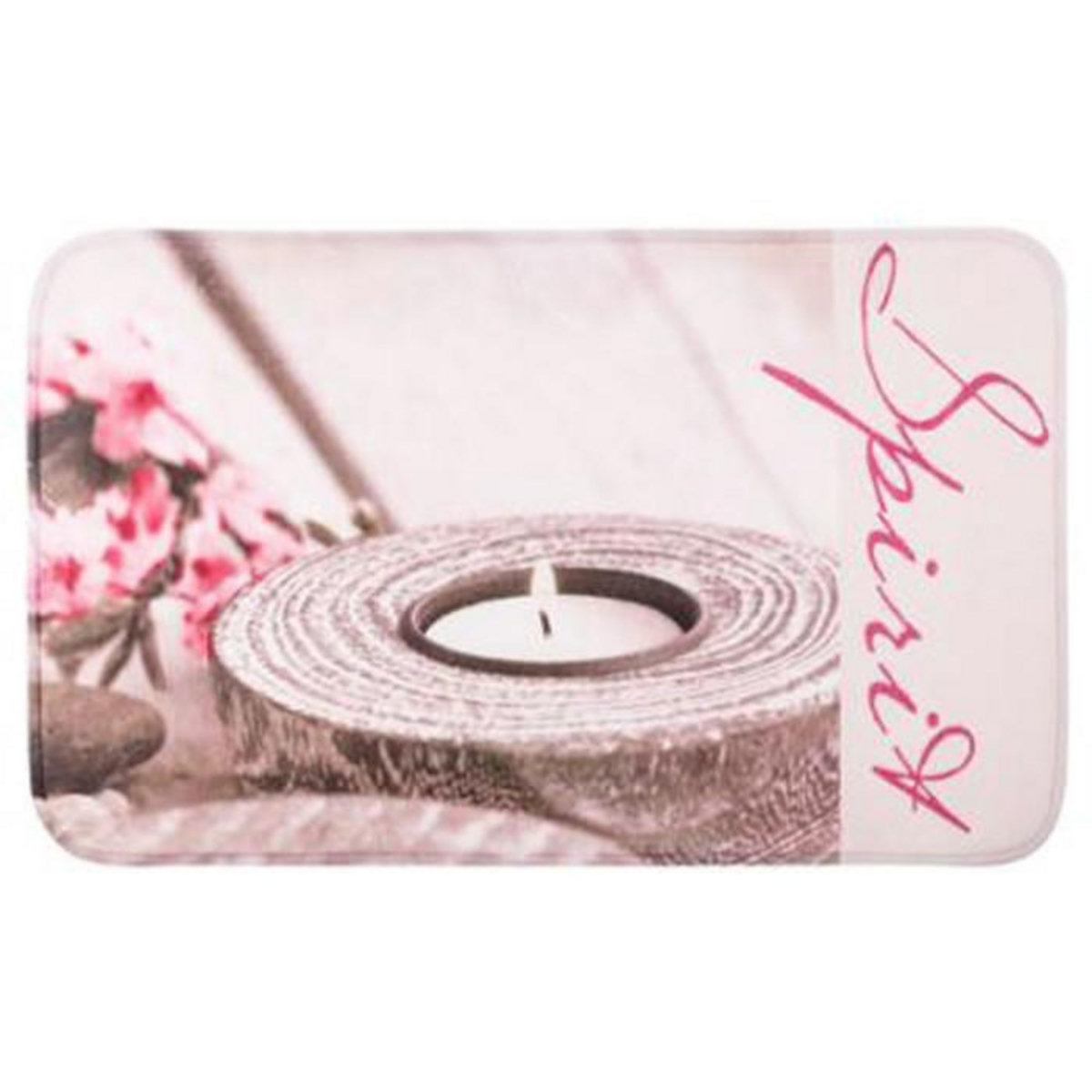 Paris Prix Tapis Microfibre Salle de Bain  Spirit  50x80cm Taupe