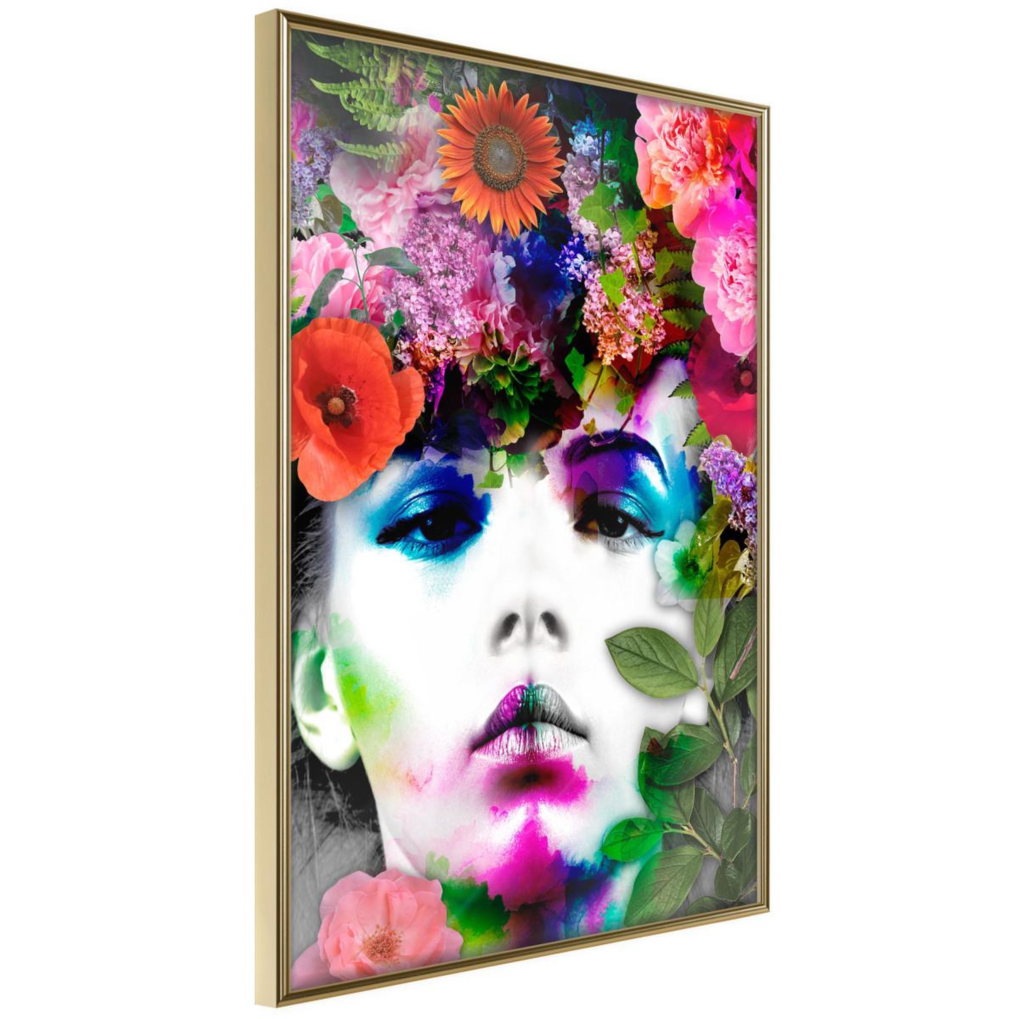 Voir la diapositive 1 : Paris Prix Affiche murale encadrée  flower coronet
