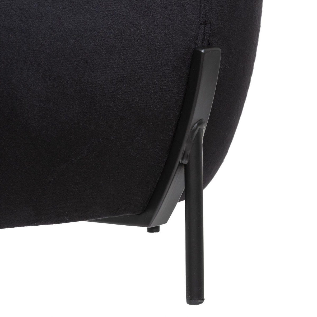 TOILINUX 2 Tabourets design velours Calabaza