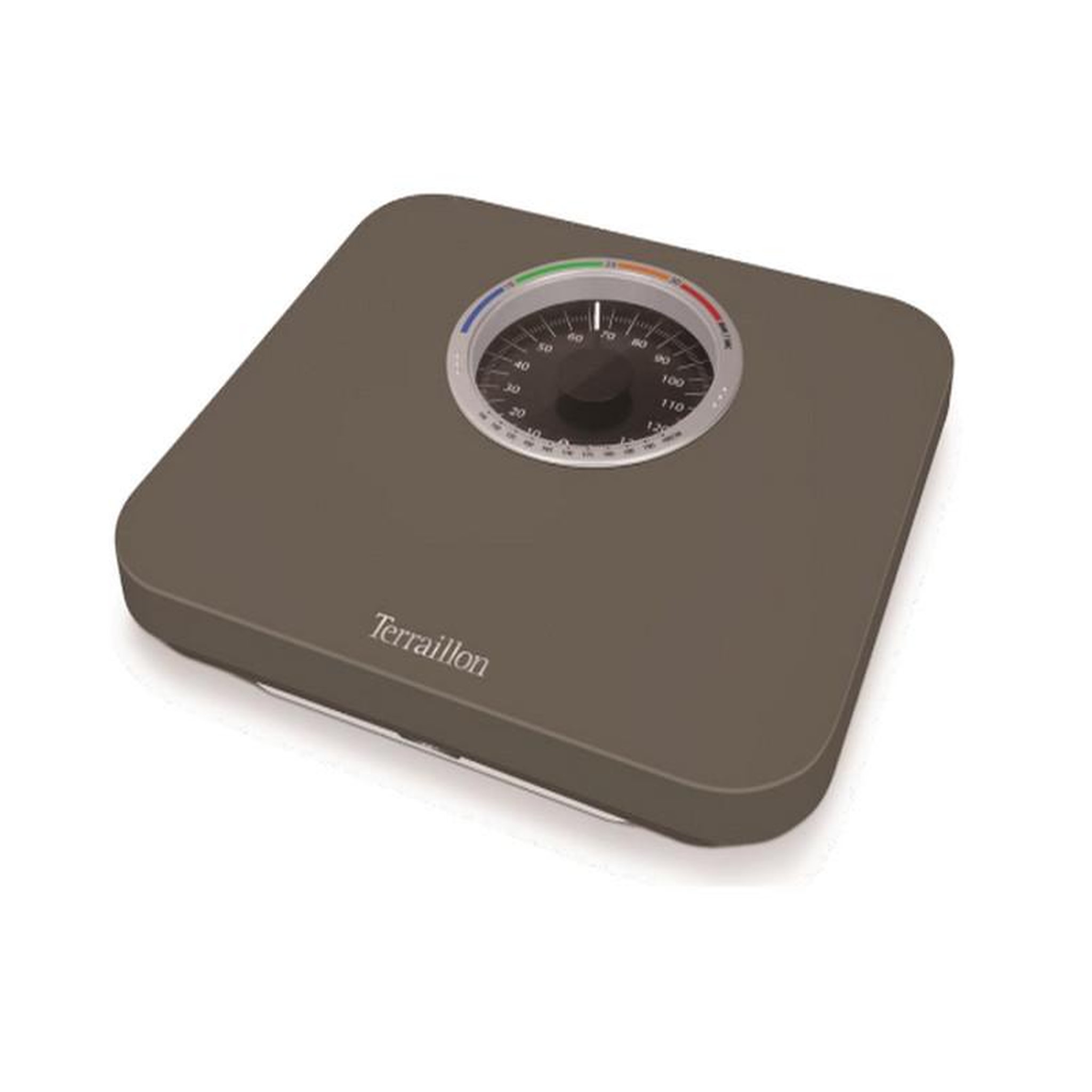 Voir la diapositive 1 : Terraillon Pèse-personne mécanique avec imc 150kg 1kg taupe - bma73207br