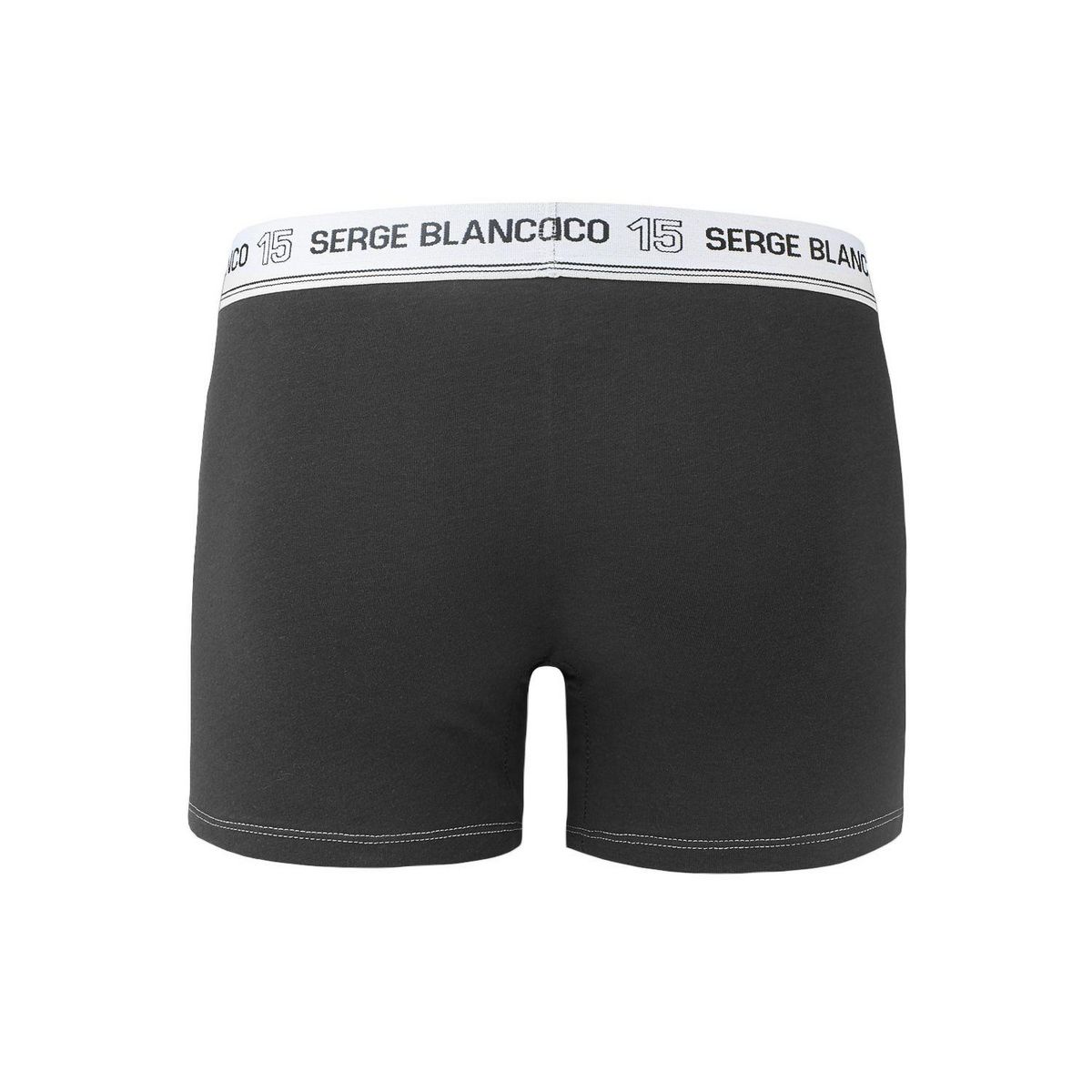 SERGE BLANCO Lot de 4 Boxers coton homme Uni