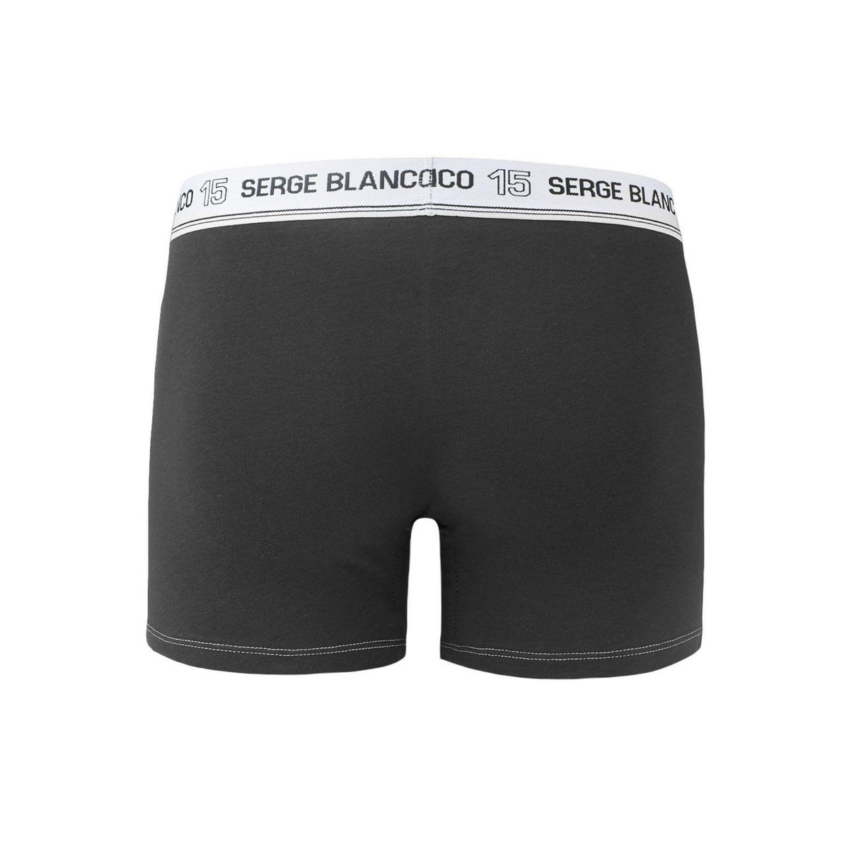 SERGE BLANCO Lot de 4 Boxers coton homme Uni