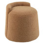 Voir la diapositive 1 : Paris Prix Pouf Design Bouclette  Teddy  40cm Camel