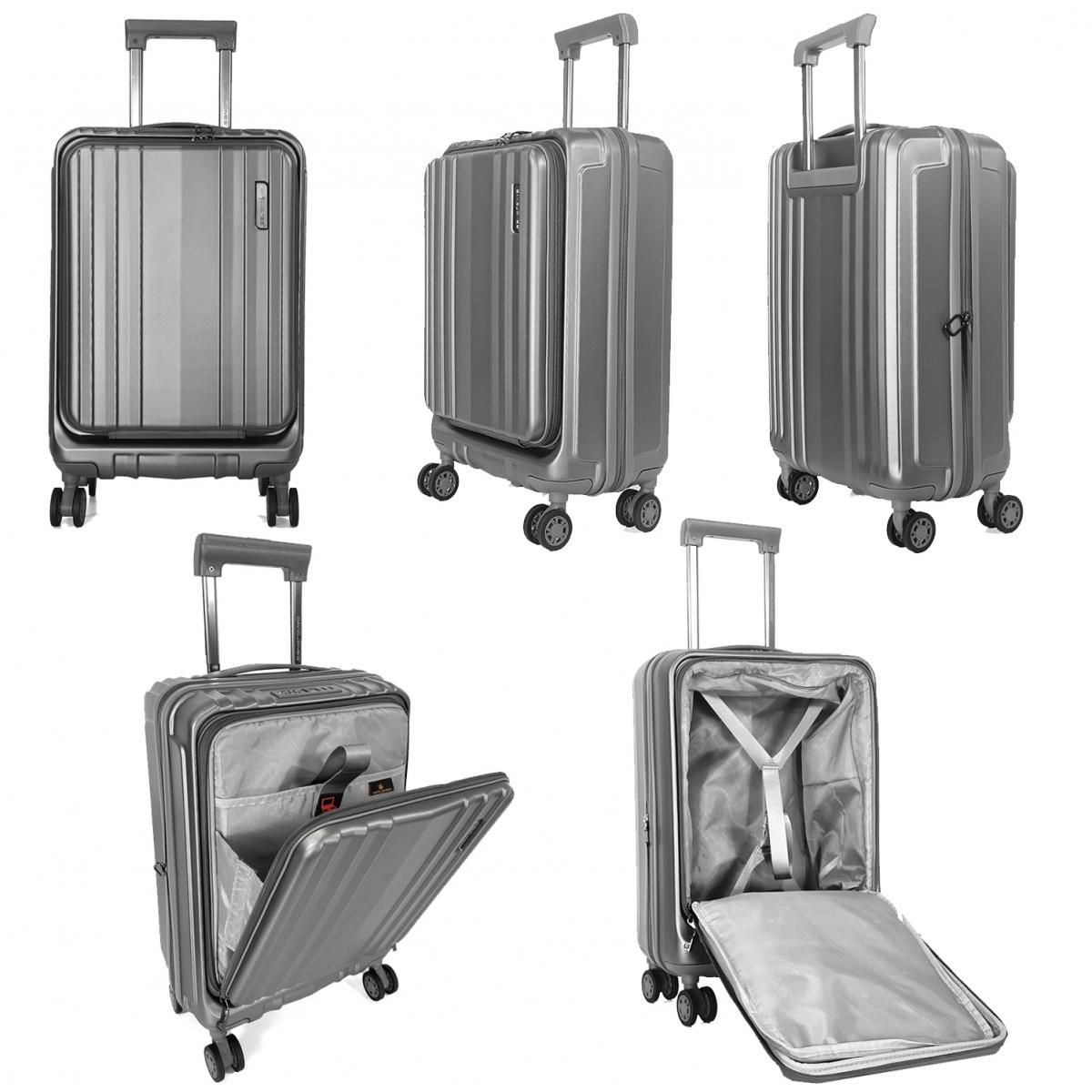 David Jones Valise cabine rigide porte-ordinateur 15.6  TSA 55cm