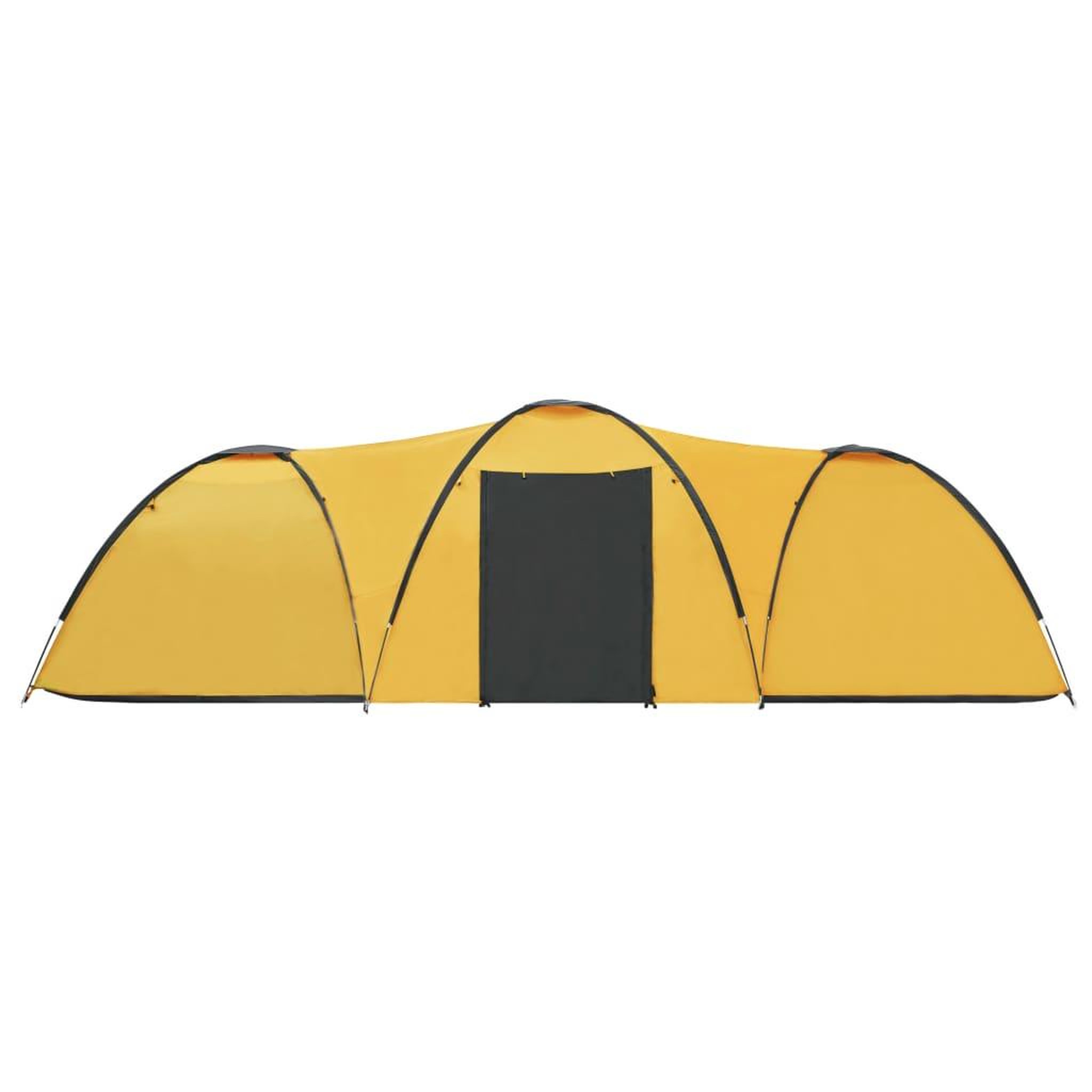 Voir la diapositive 4 : VIDAXL Tente igloo de camping 650x240x190 cm 8 personnes Jaune