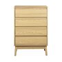 SWEEEK Commode de rangement décor bois. 4 tiroirs