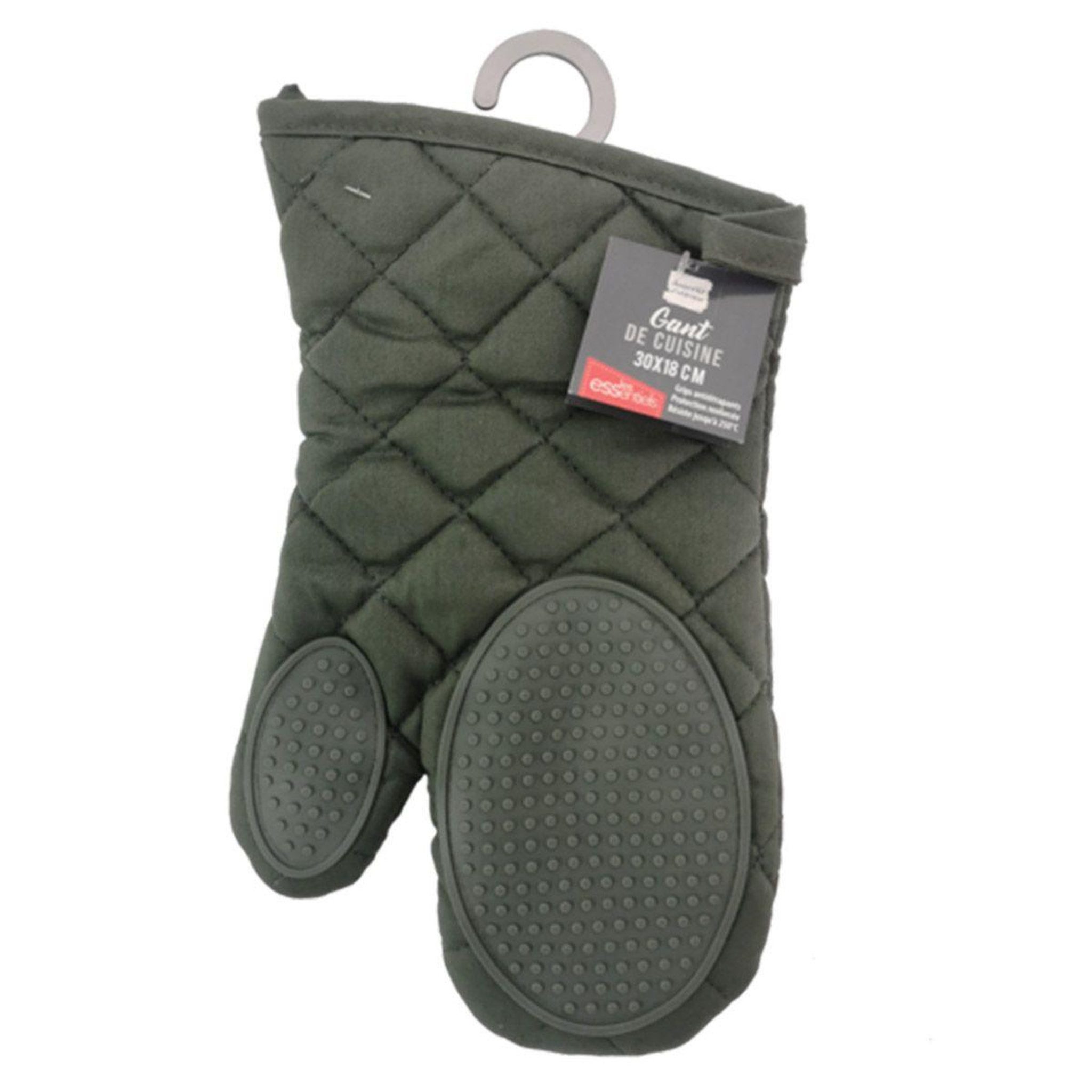 Voir la diapositive 3 : Douceur d'Intérieur Gant de cuisine  cuistot  30cm kaki