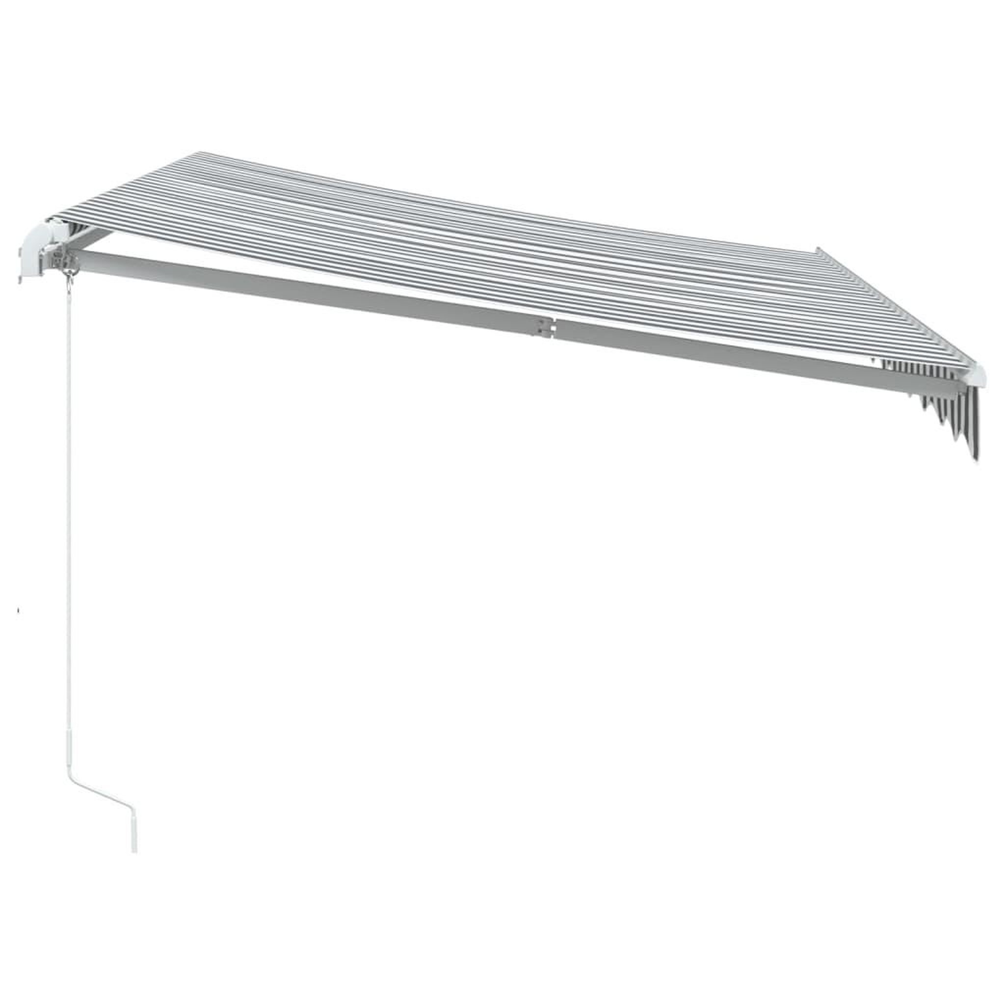 Voir la diapositive 4 : VIDAXL Auvent manuel retractable anthracite et blanc 300x250 cm
