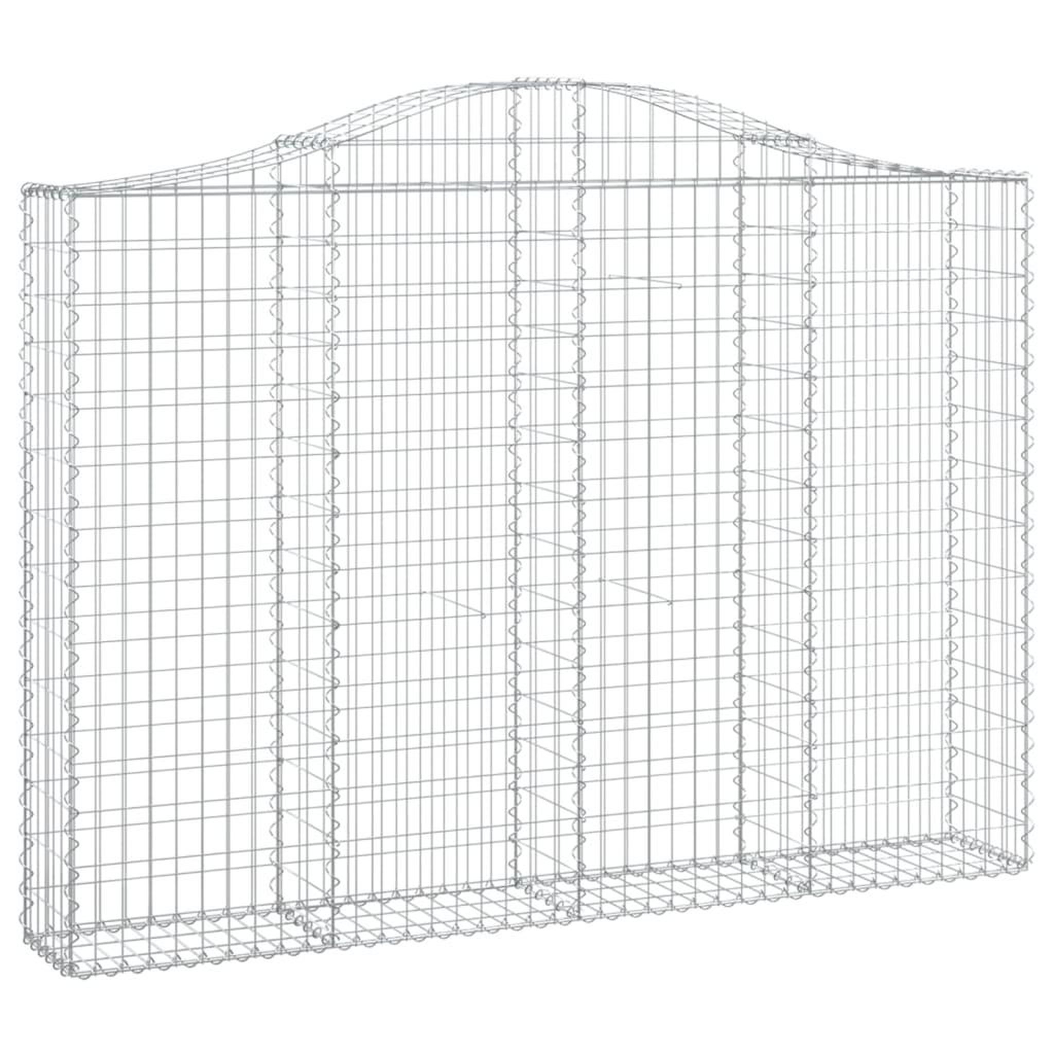 Voir la diapositive 2 : VIDAXL Panier de gabions arque 200x30x140/160 cm Fer galvanise