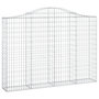 Voir la diapositive 2 : VIDAXL Panier de gabions arque 200x30x140/160 cm Fer galvanise