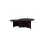 Voir la diapositive 3 : Paris Prix Lot de 2 Tables Basses Design  Salto  85cm Noir