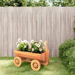 VIDAXL Chariot decoratif 70x43x54 cm bois massif de sapin