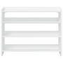 Voir la diapositive 4 : VIDAXL Etagere a chaussures blanc 80x25x62 cm bois d'ingenierie