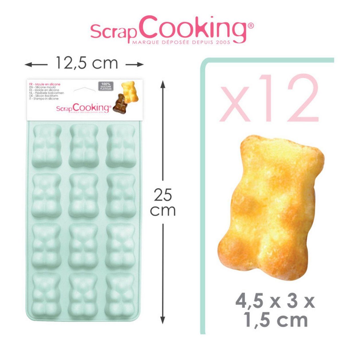 SCRAPCOOKING Moules oursons guimauve-chocolat