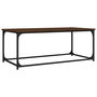Voir la diapositive 2 : VIDAXL Table basse Chene marron 102x50x40 cm Bois d'ingenierie et fer