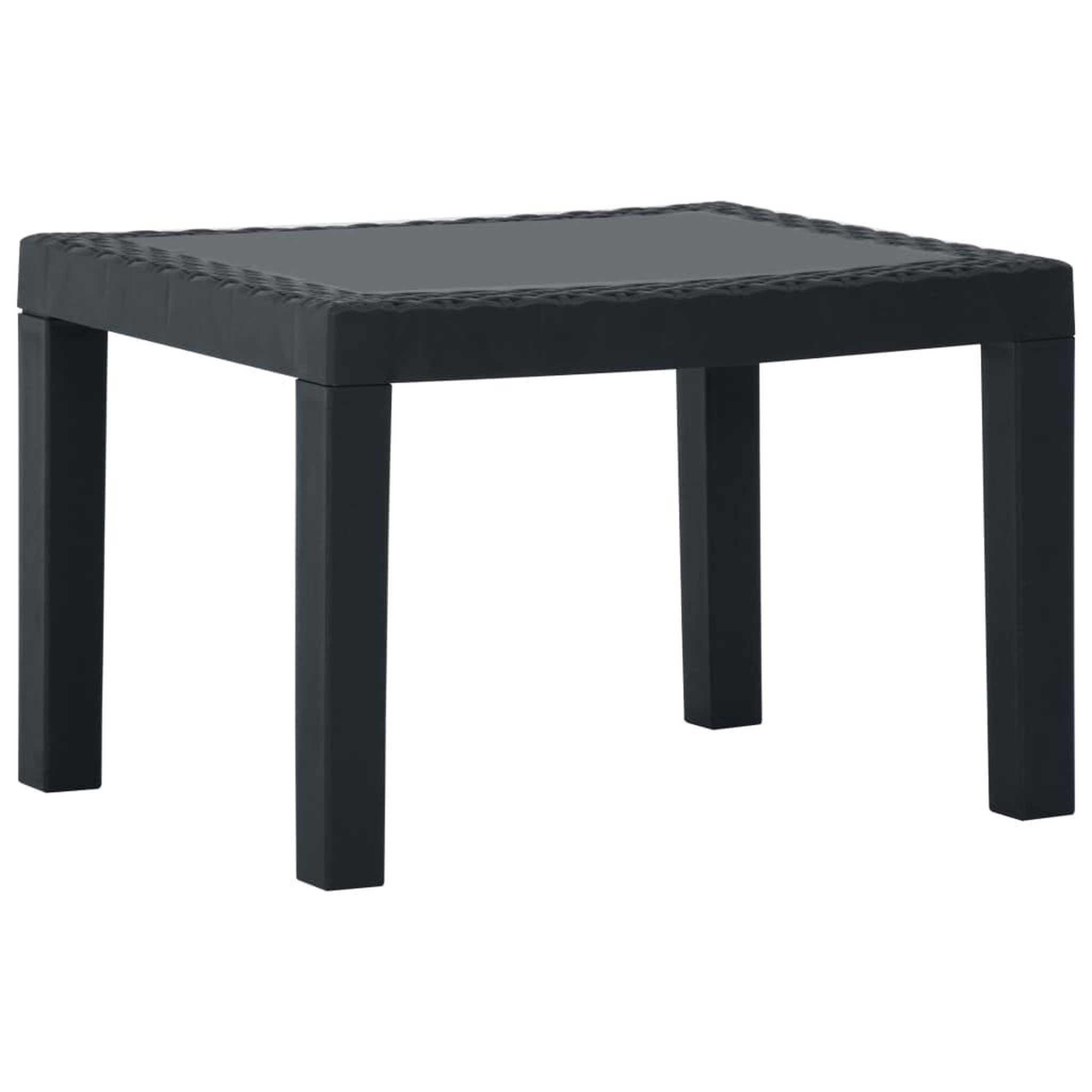 Voir la diapositive 3 : VIDAXL Salon de jardin 3 pcs avec coussins Plastique Gris