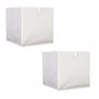 Voir la diapositive 1 : The Home Deco Factory Lot de 2 cubes de rangement pliable bouclette - 30 x 30 cm - Beige