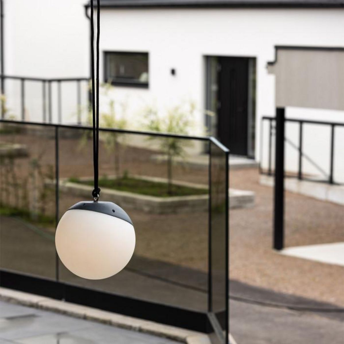 Paris Prix Lampe Suspension d'Extérieur à LED  Doris  20cm Noir