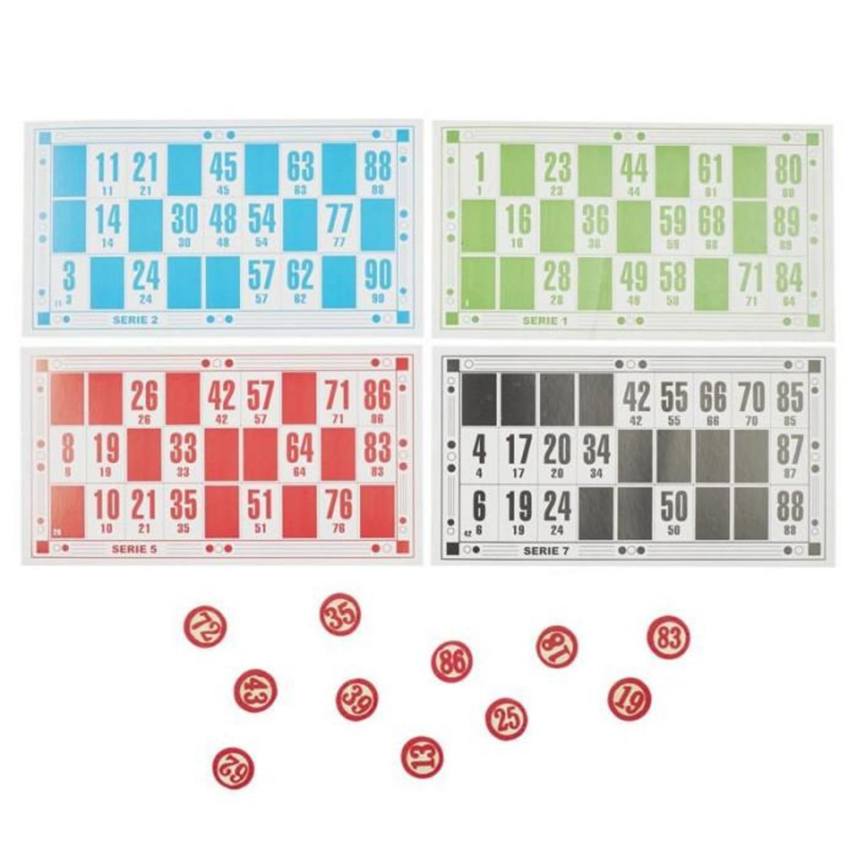 Paris Prix Jeu de Loto  Carton Plein  16cm Multicolore