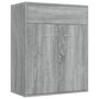 Voir la diapositive 2 : VIDAXL Buffet Sonoma gris 60x30x75 cm Bois d'ingenierie