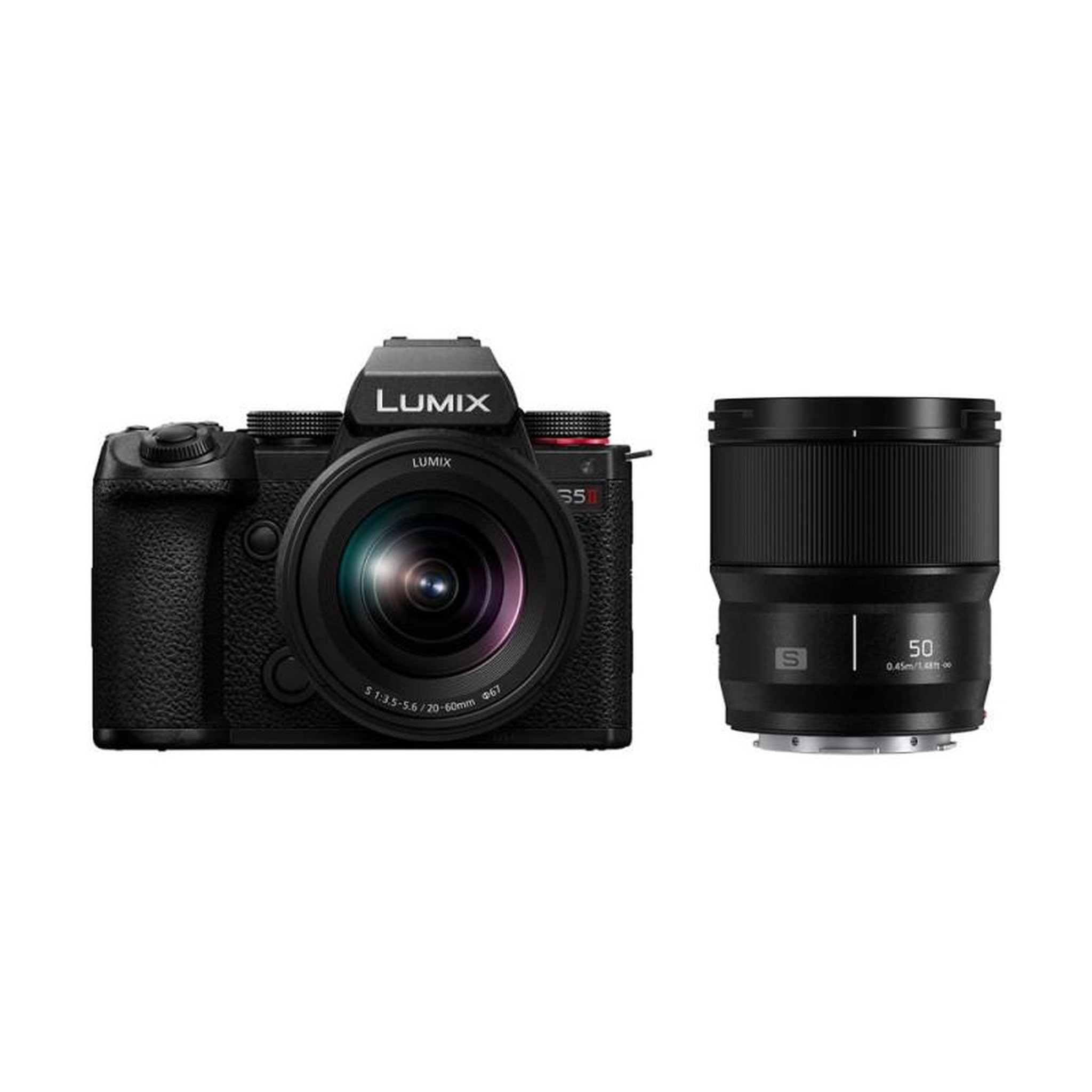 PANASONIC Pack hybride Panasonic Lumix S5 Mark II + S 20 60mm f 3.5 5.6 + S 50mm f 1.8