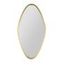 OSTARIA Miroir métal doré minéral