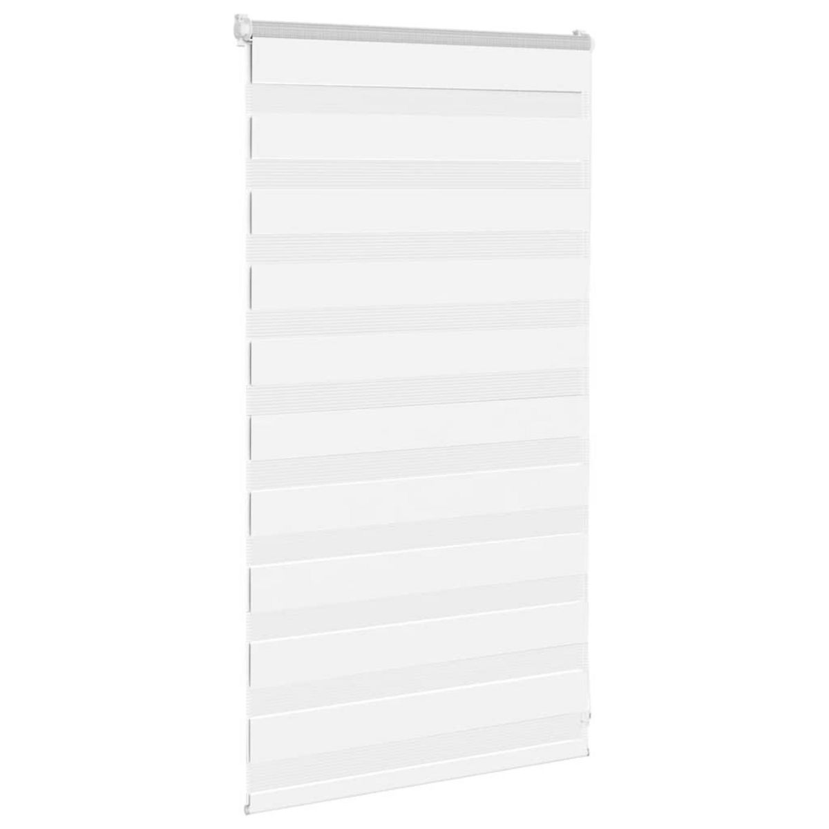 VIDAXL Store zebre blanc 70x100 cm largeur du tissu 65,9 cm polyester