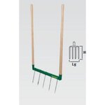 Leborgne Biogrif NaturOvert5 dents interchangeables - manches bois certifié PEFC 100%