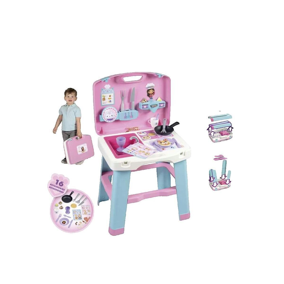 SMOBY Jeu de cuisine Smoby La Cuisine Gabby's Dollhouse rose