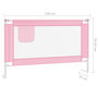Voir la diapositive 6 : VIDAXL Barriere de securite de lit d'enfant Rose 120x25 cm Tissu