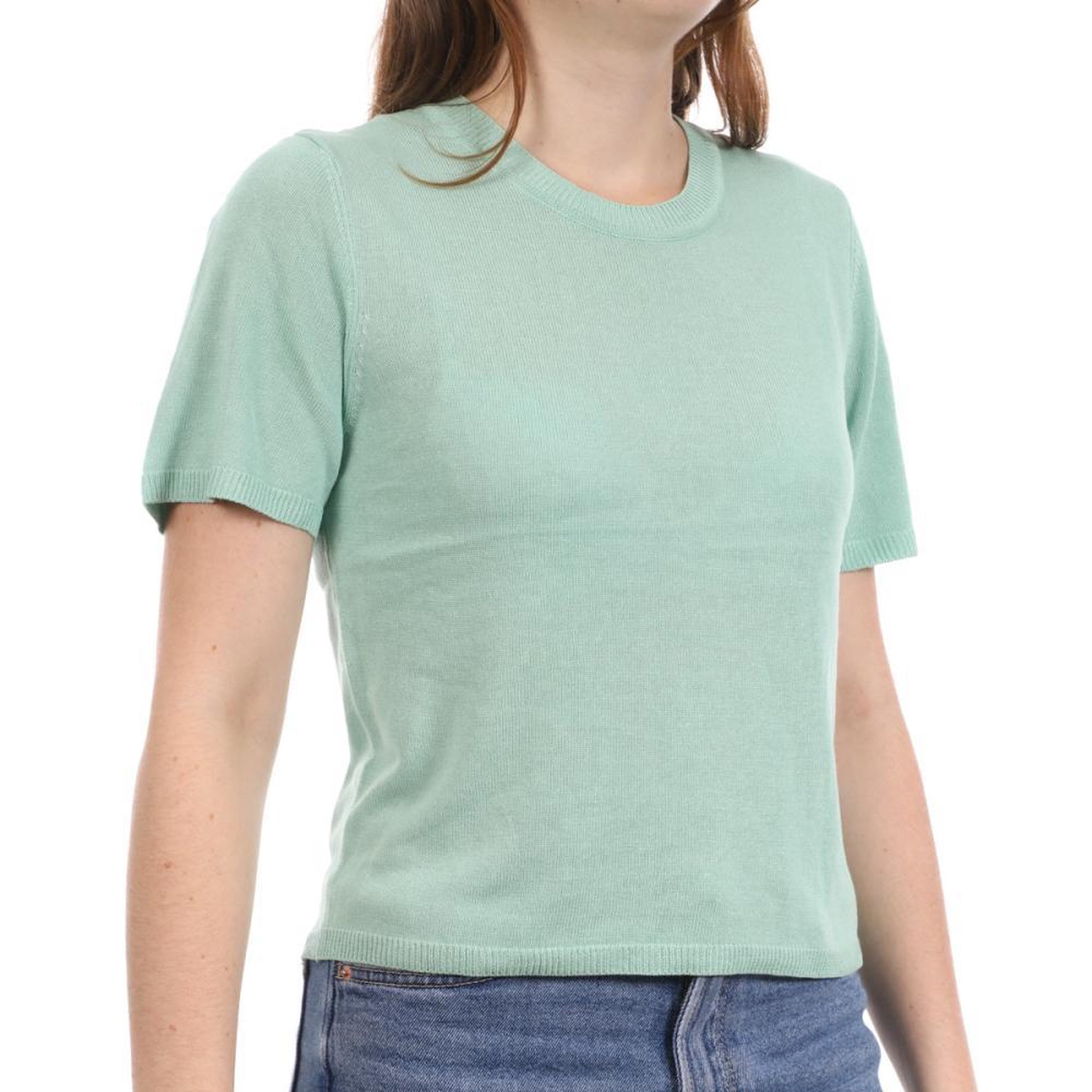 Only T-shirt Vert Femme Only Shirley. Coloris disponibles : Vert
