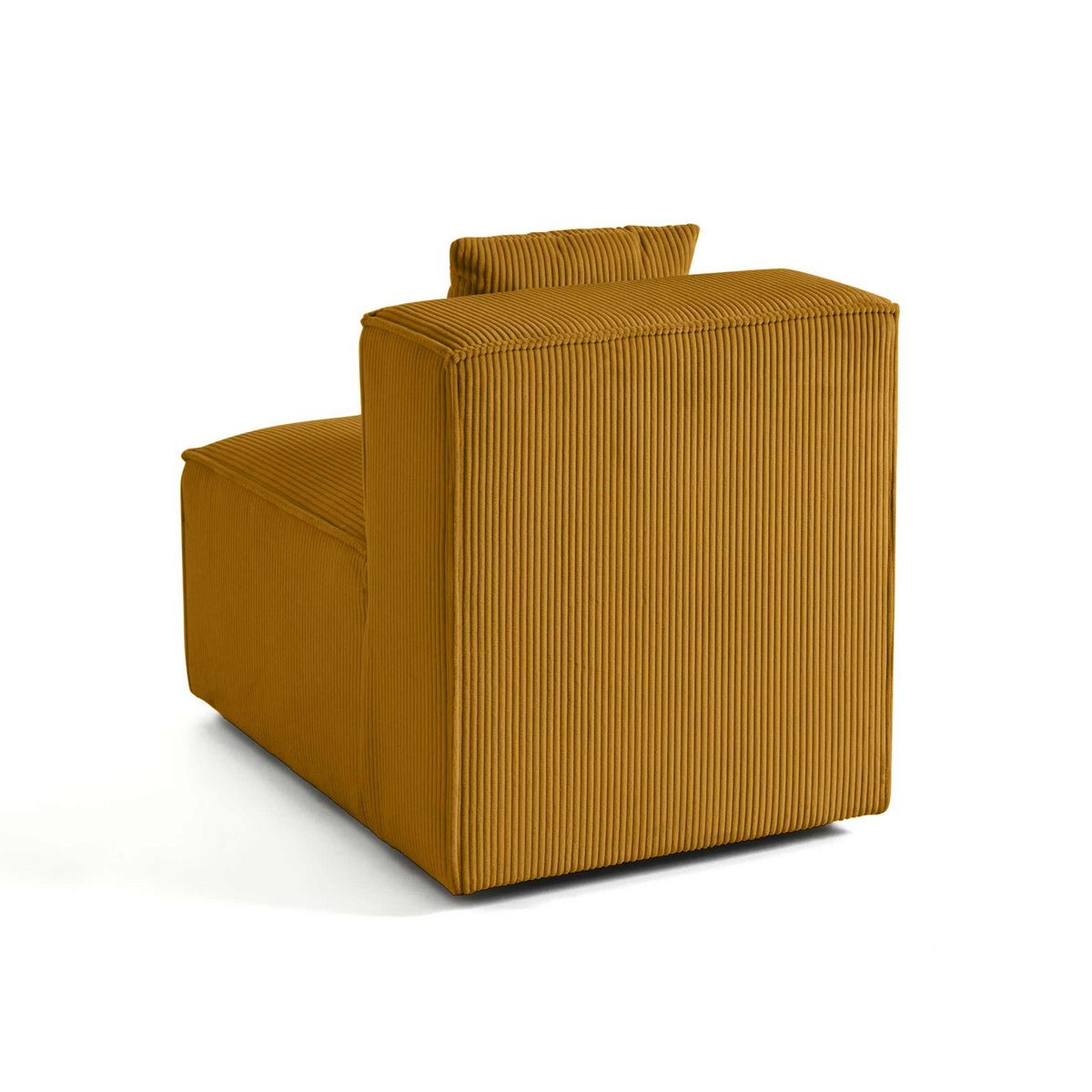 LISA DESIGN Arty - module d'assise sans accoudoirs - en velours côtelé