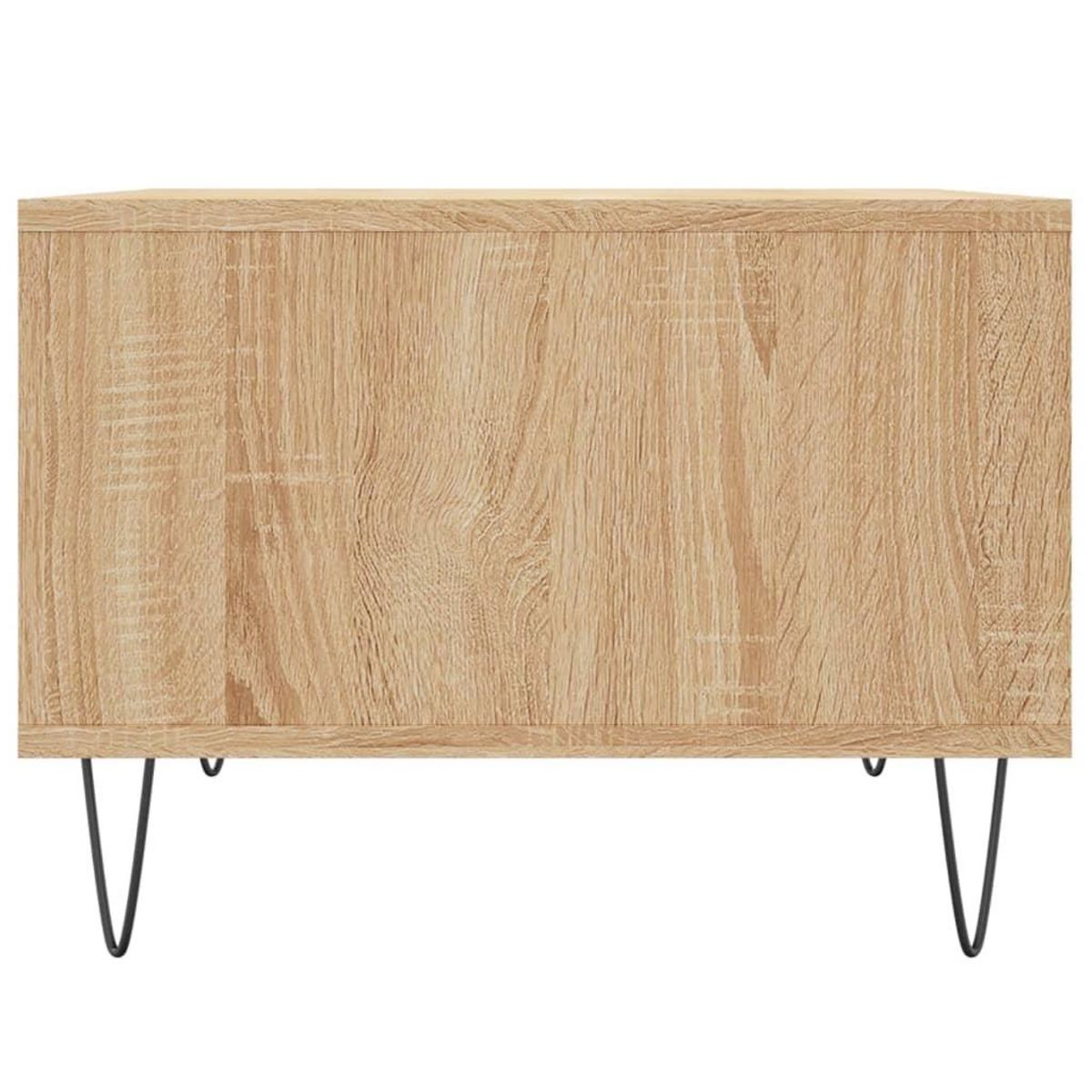 VIDAXL Table basse Chene sonoma 60x50x36,5 cm Bois d'ingenierie