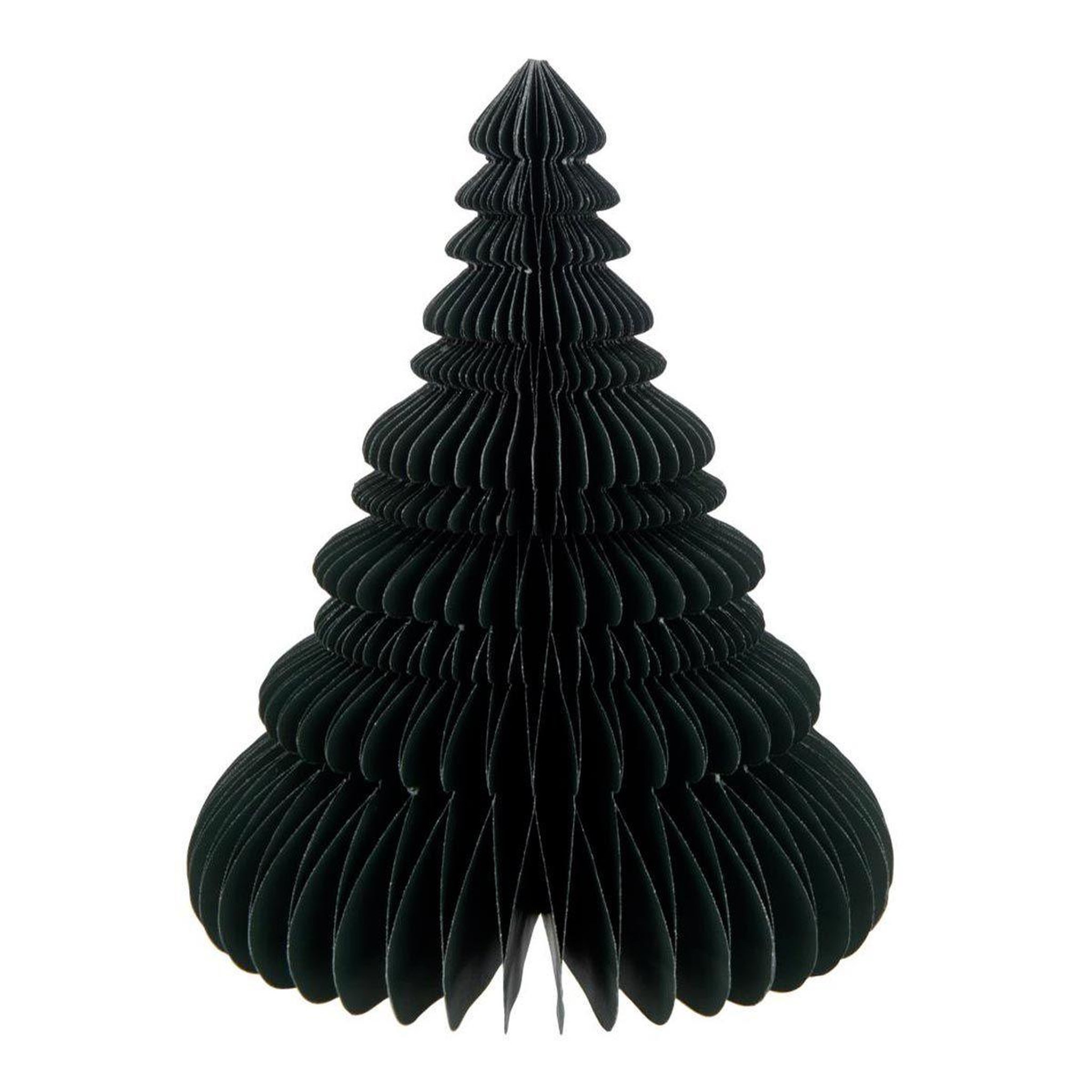 J-LINE Sapin de noël à poser en papier  pliant  30cm vert