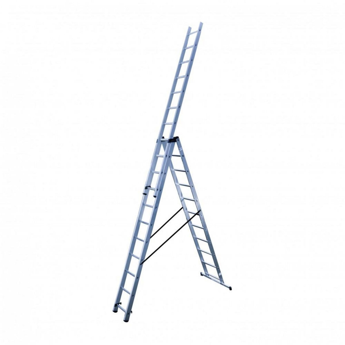 HAILO Echelle transformable aluminium HAILO 33 échelons H.6.82m