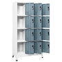 Voir la diapositive 3 : VIDAXL Armoire à casiers Gris clair et gris foncé 90x45x180 cm Acier