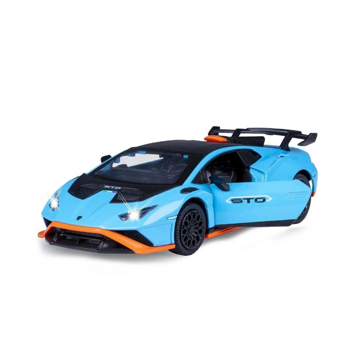 Jamara Lamborghini Huracán STO miniature 1:32 bleue avec piles
