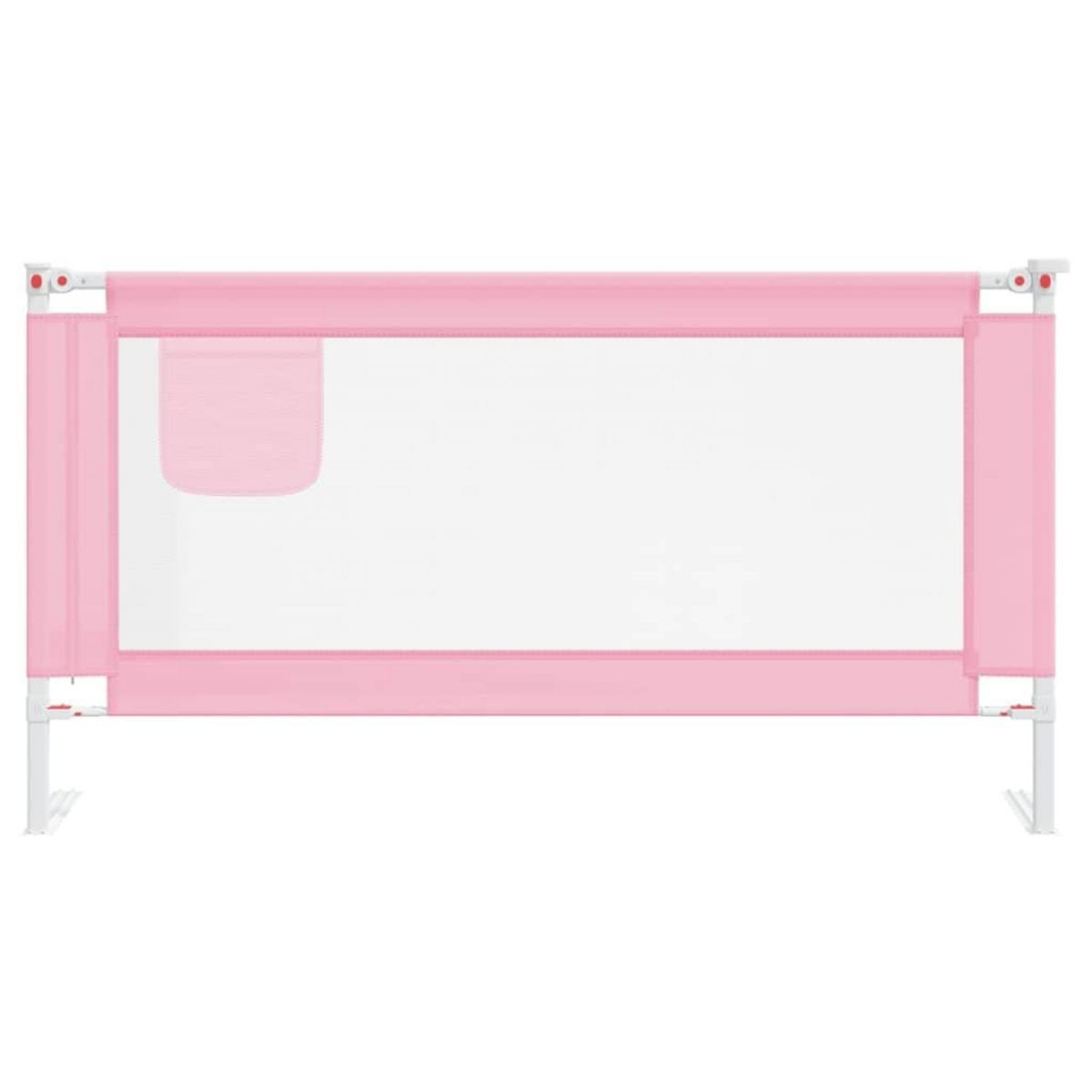 VIDAXL Barriere de securite de lit d'enfant Rose 160x25 cm Tissu