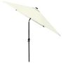 Voir la diapositive 5 : VIDAXL Parasol de jardin avec LED et mat en acier sable 2x3 m