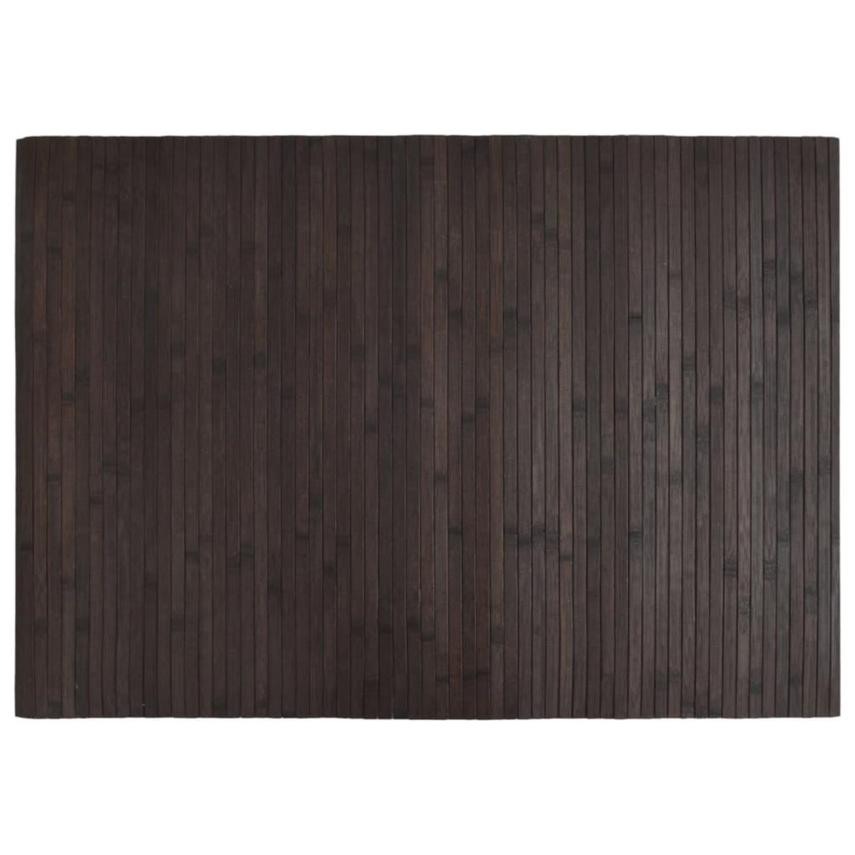 VIDAXL Tapis rectangulaire marron fonce 70x100 cm bambou