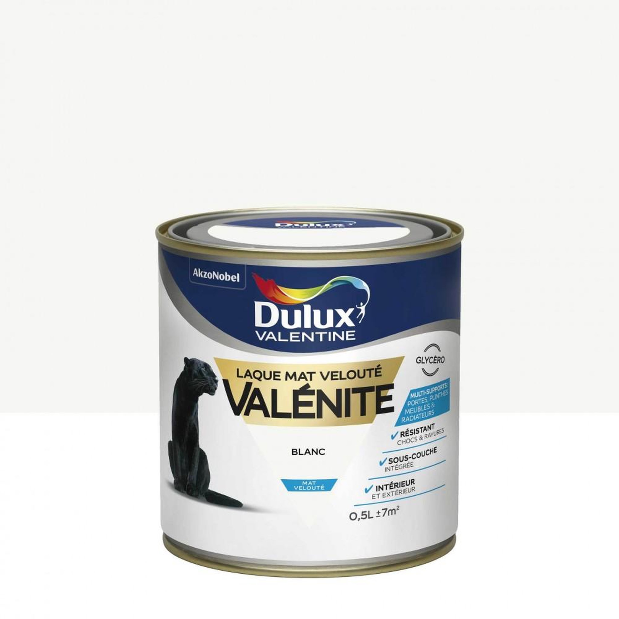 CENTRALE BRICO Peinture laque boiserie valénite blanc mat 0,5 l - dulux valentine