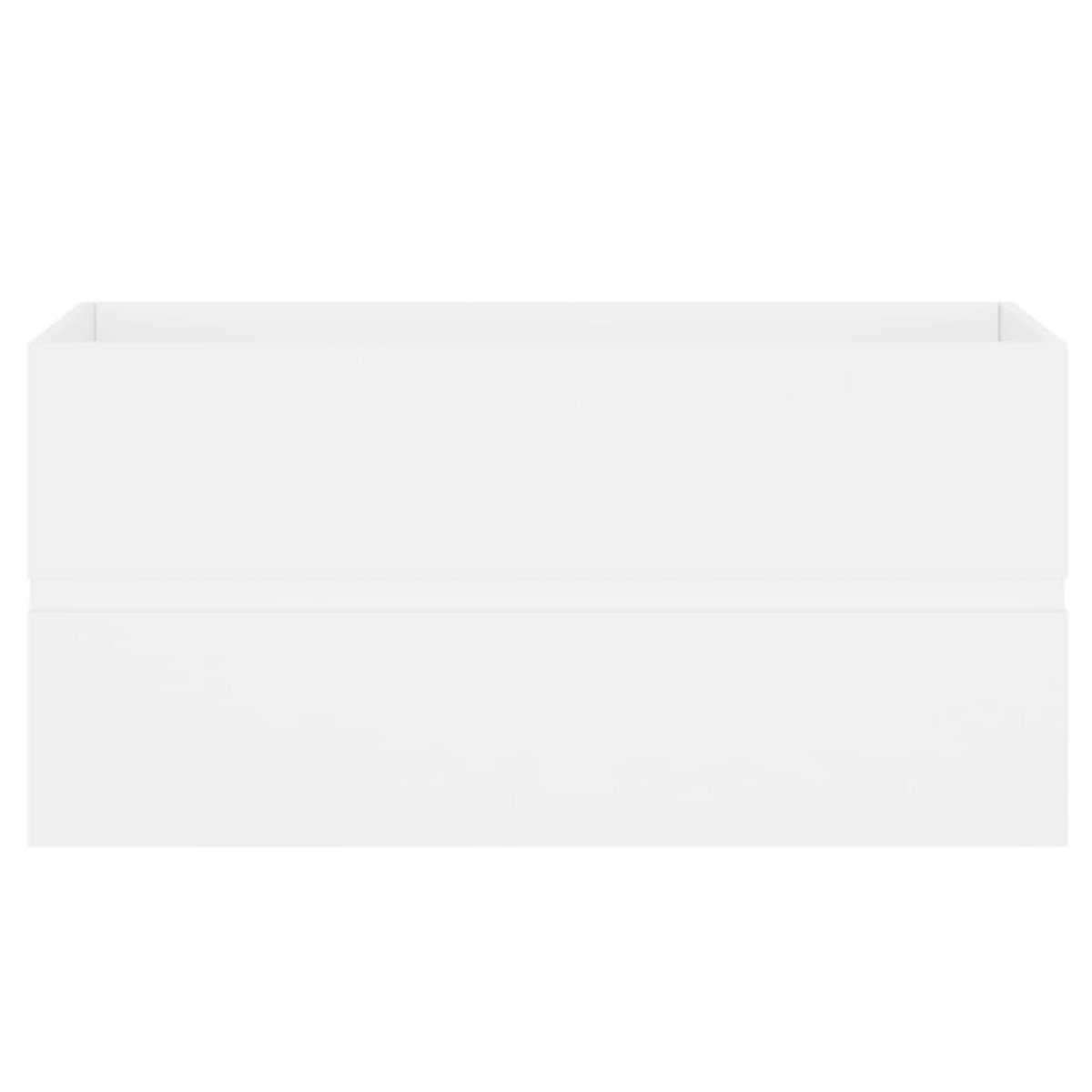 VIDAXL Armoire d'evier Blanc 90x38,5x45 cm Bois d'ingenierie