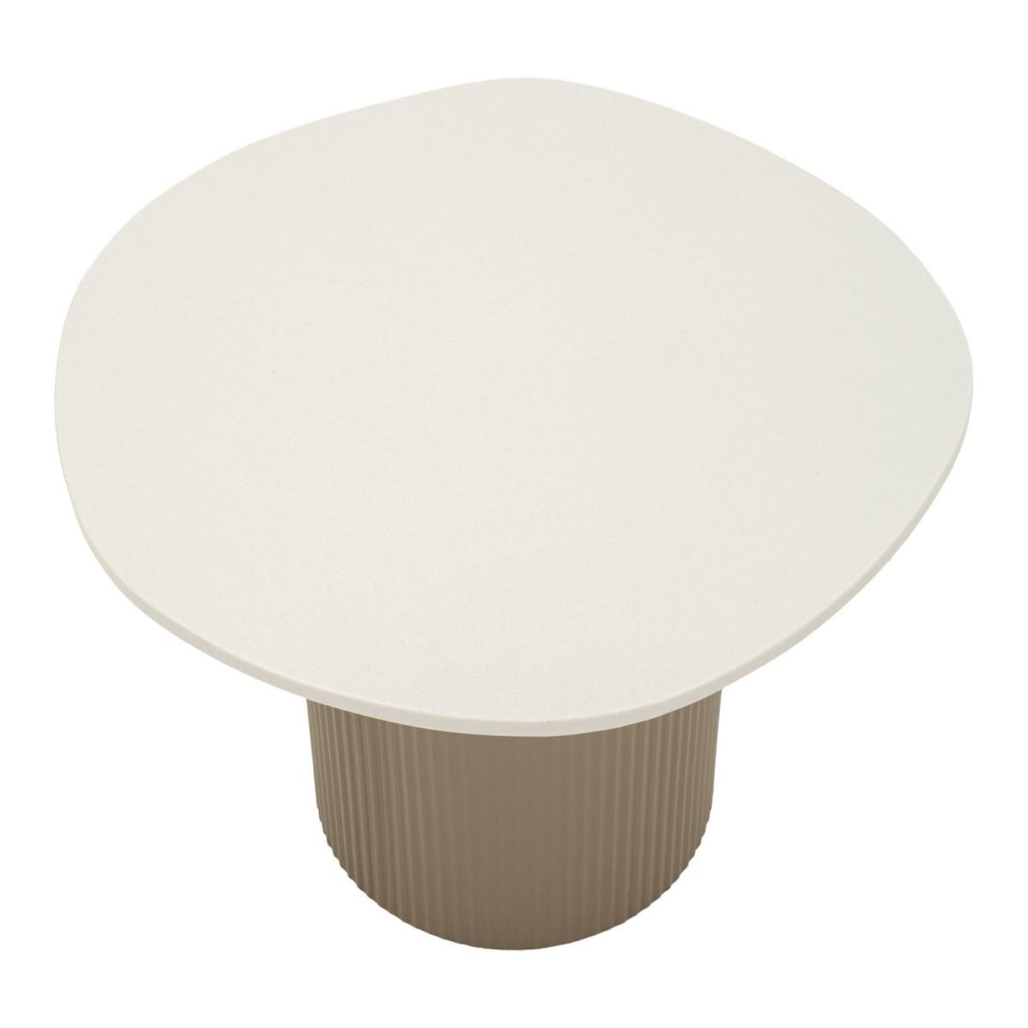 Voir la diapositive 2 : Paris Prix Table basse  frankfurt  39cm beige foncé & blanc