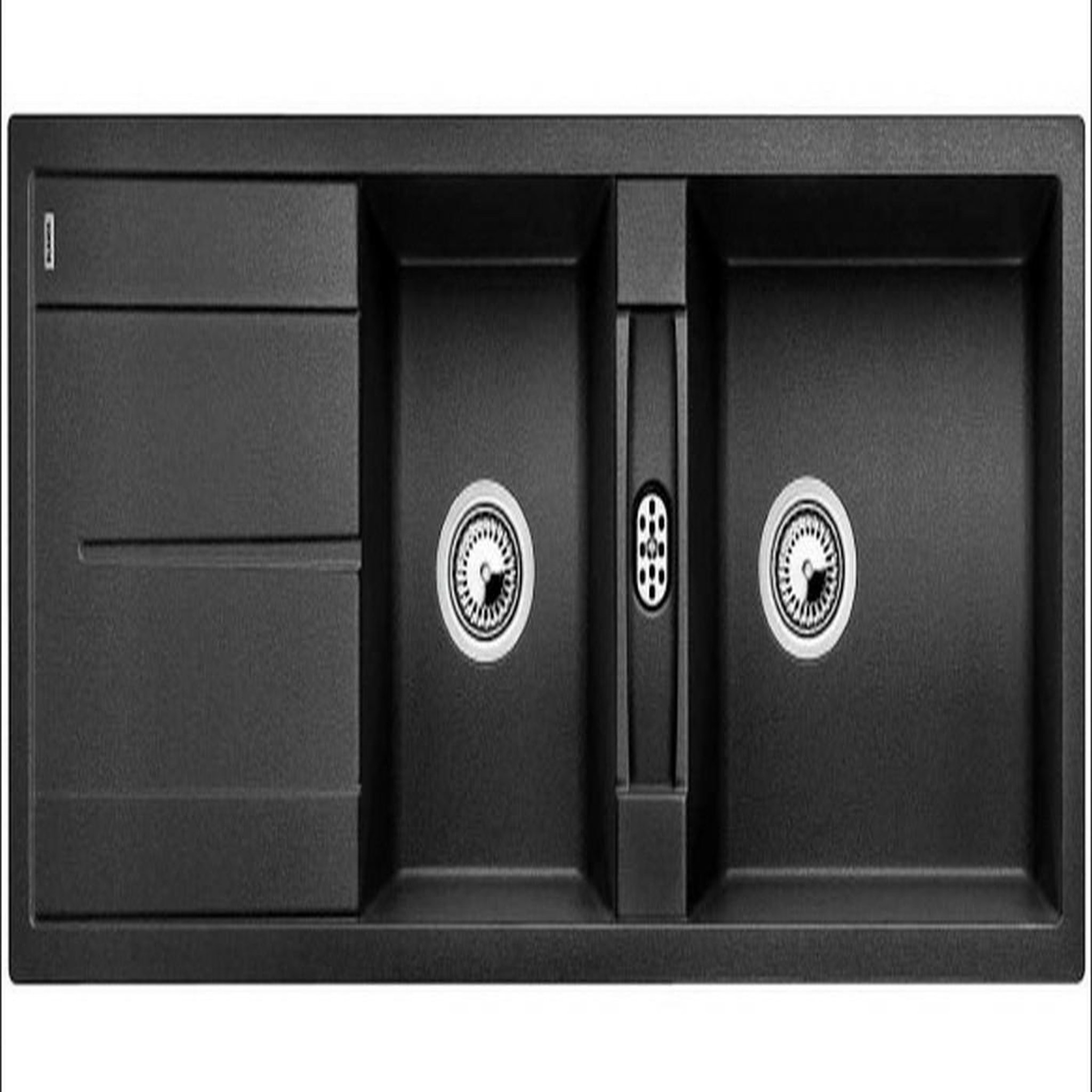 Blanco Evier à encastrer 80cm manuel anthracite avec siphon - 513267