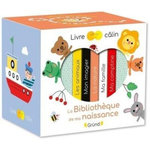 LA BIBLIOTHEQUE DE MA NAISSANCE. COFFRET EN 5 VOLUMES : LES ANIMAUX ; MON IMAGIER ; LA NATURE ; MA FAMILLE ; MA COMPTINE, Bouxom Sophie