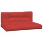 Voir la diapositive 2 : VIDAXL Coussins de palette lot de 2 rouge tissu