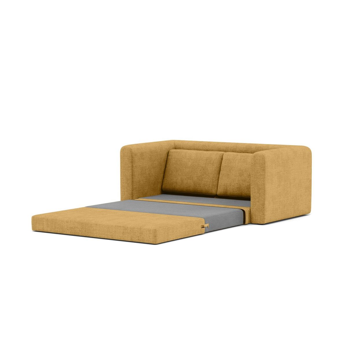 BEST MOBILIER Marilia - canapé 2 places convertible déplimousse en velours texturé