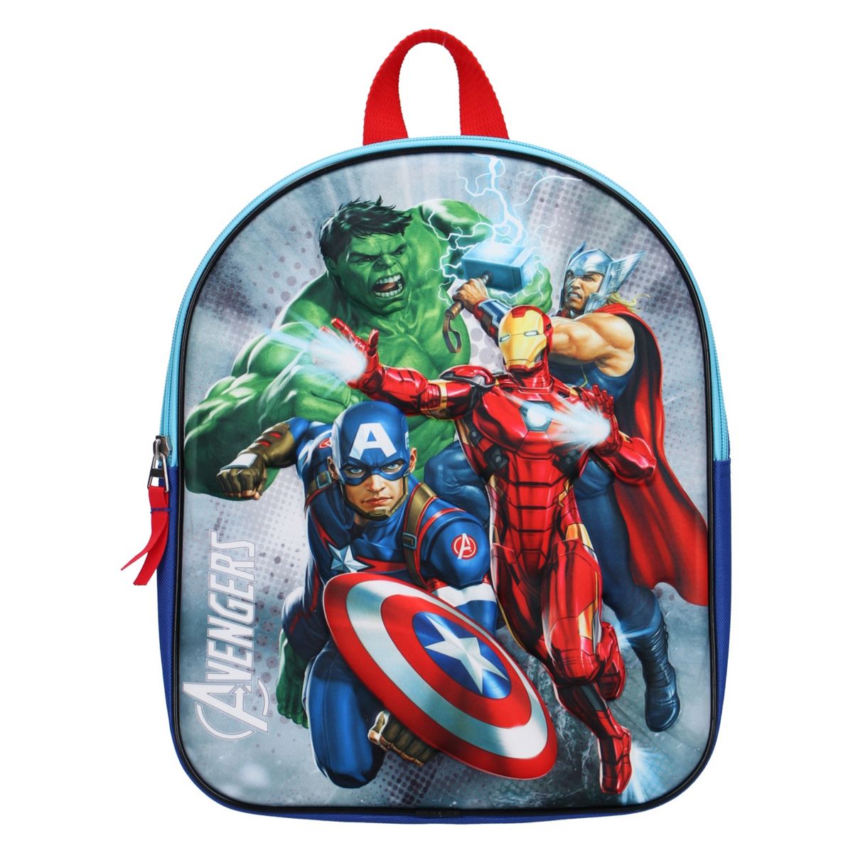 MARVEL Sac maternelle 3D bleu Avengers