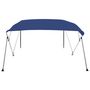 Voir la diapositive 2 : VIDAXL Auvent bimini a 4 arceaux Bleu 243x180x137 cm